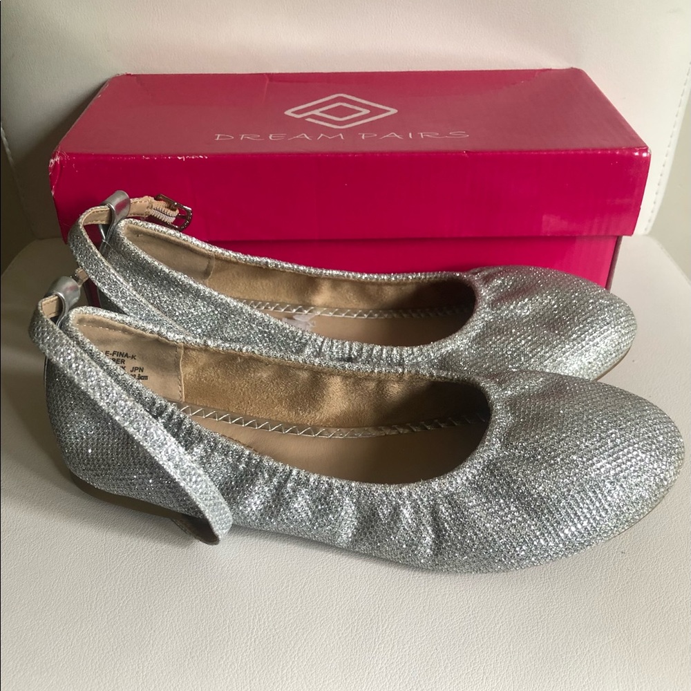 Big Kids’ DREAM PAIRS Glitter Ballerina Flat Shoes